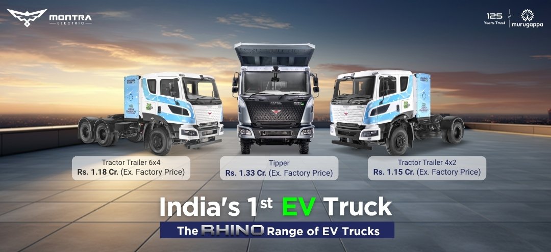 The Rhino range — tractor-trailer and tipper line-up with pricing