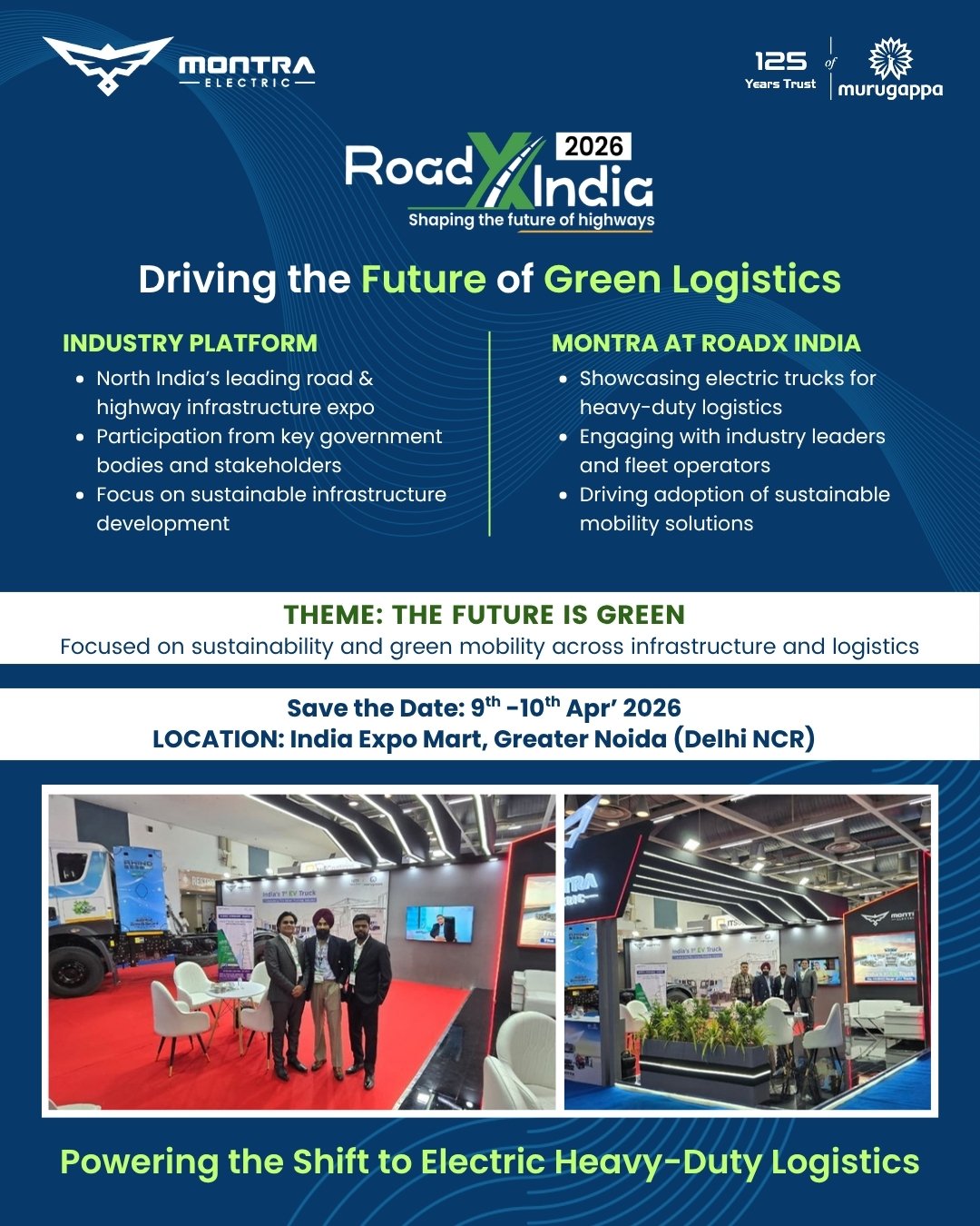 RoadX India 2026 green-logistics expo presence