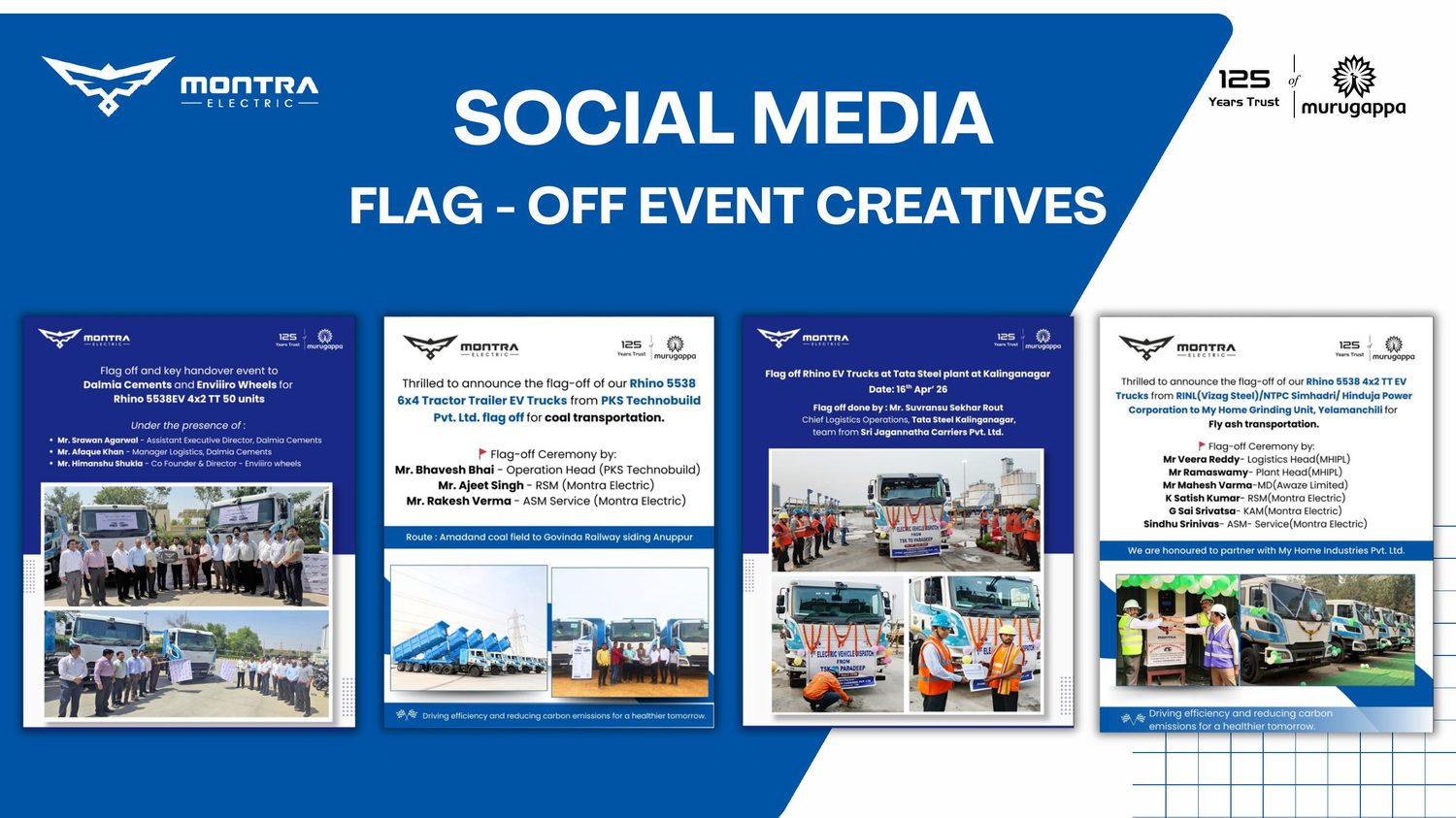 Fleet flag-off activation creatives